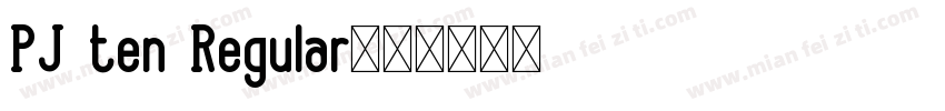 PJ ten Regular字体转换